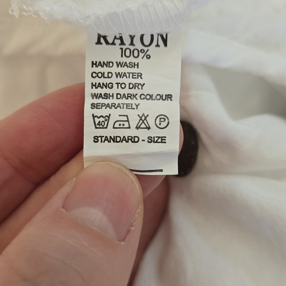 Essence | Sleeveless White Button-Down Dress, Ptp 21" - Picture 8 of 13